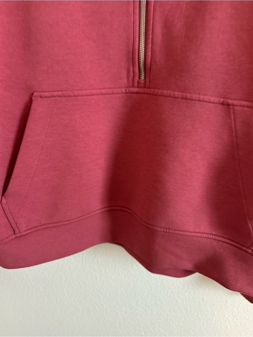 Calla Half-Zip Pullover Sweatshirt in PINK - Picture 3 of 5